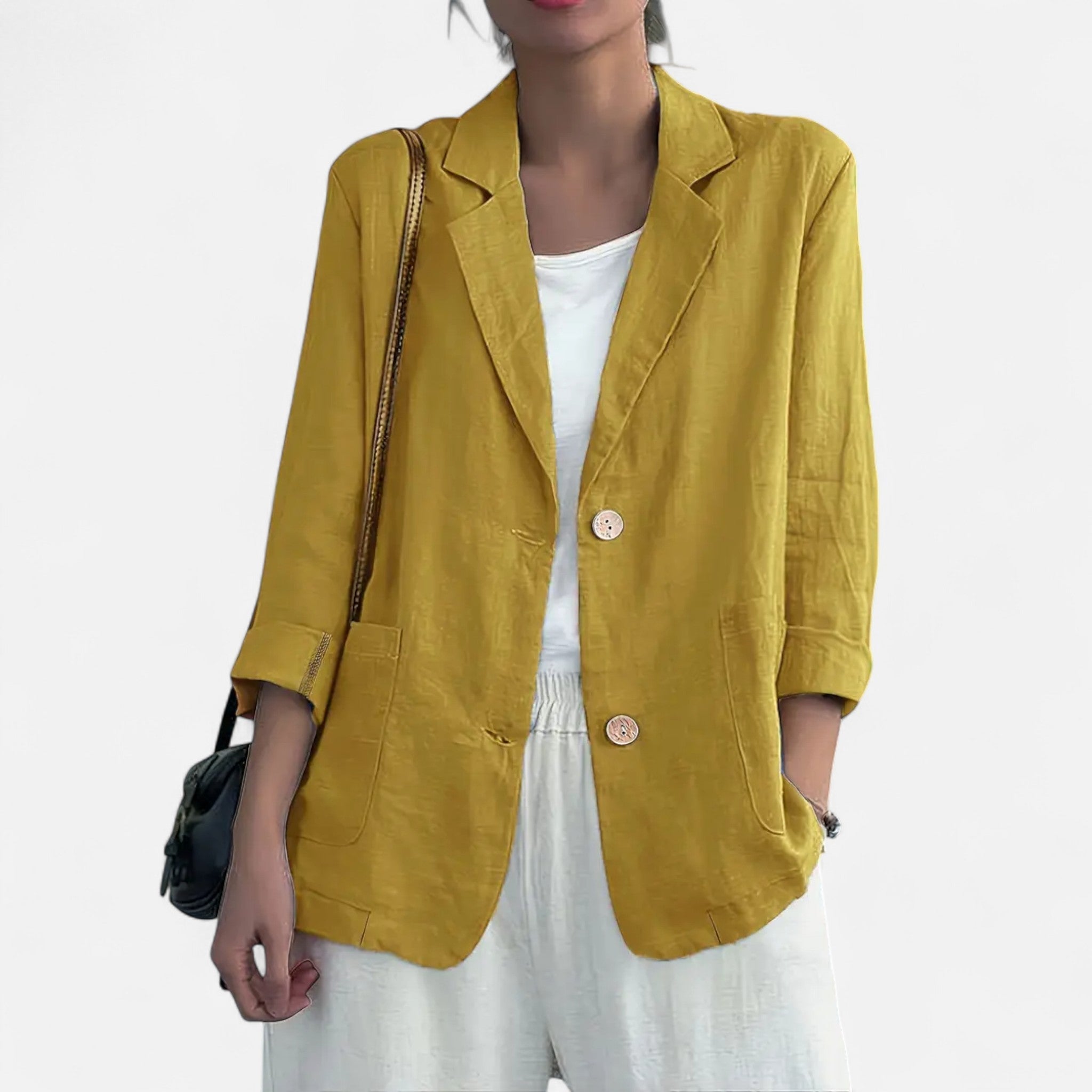 Tailored Two-Button Blazer - Structured Everyday Elegance
