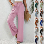 Stephanie | Women's Wide Leg Drawstring Trousers – Casual Fit with Pockets