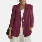 Tailored Two-Button Blazer - Structured Everyday Elegance