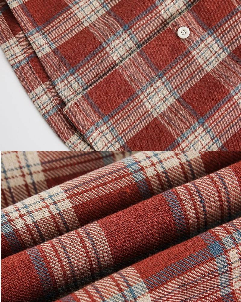 Relaxed Fit Plaid 2-Tone Shirt – Casual Check Style