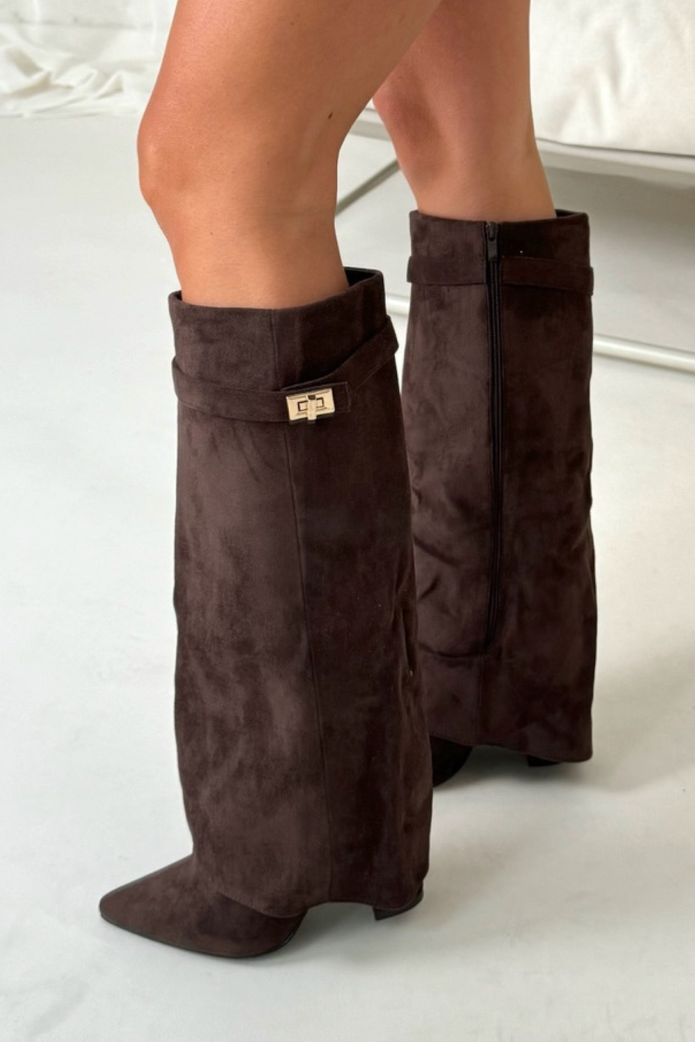 Zohra | Knee-High Boots with Cuff