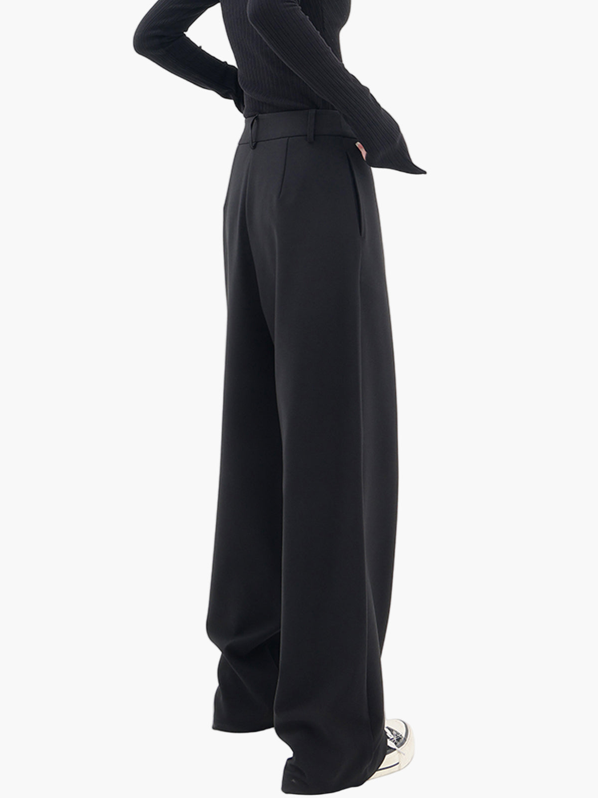 Imogen | Women's Wide Leg Wrap Trousers – Modern Streetwear & Office Style