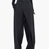 Imogen | Women's Wide Leg Wrap Trousers – Modern Streetwear & Office Style