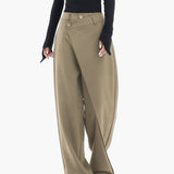 Imogen | Women's Wide Leg Wrap Trousers – Modern Streetwear & Office Style