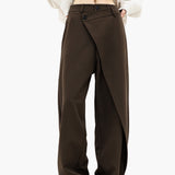 Imogen | Women's Wide Leg Wrap Trousers – Modern Streetwear & Office Style