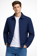 Collared Harrington Jacket - Structured Everyday Layer