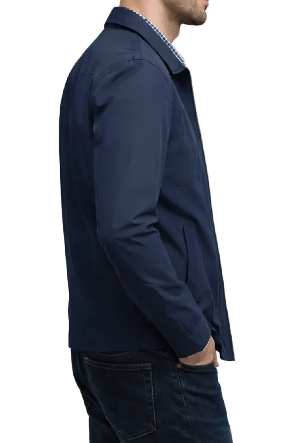 Collared Harrington Jacket - Structured Everyday Layer