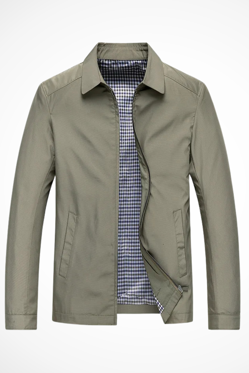 Collared Harrington Jacket - Structured Everyday Layer