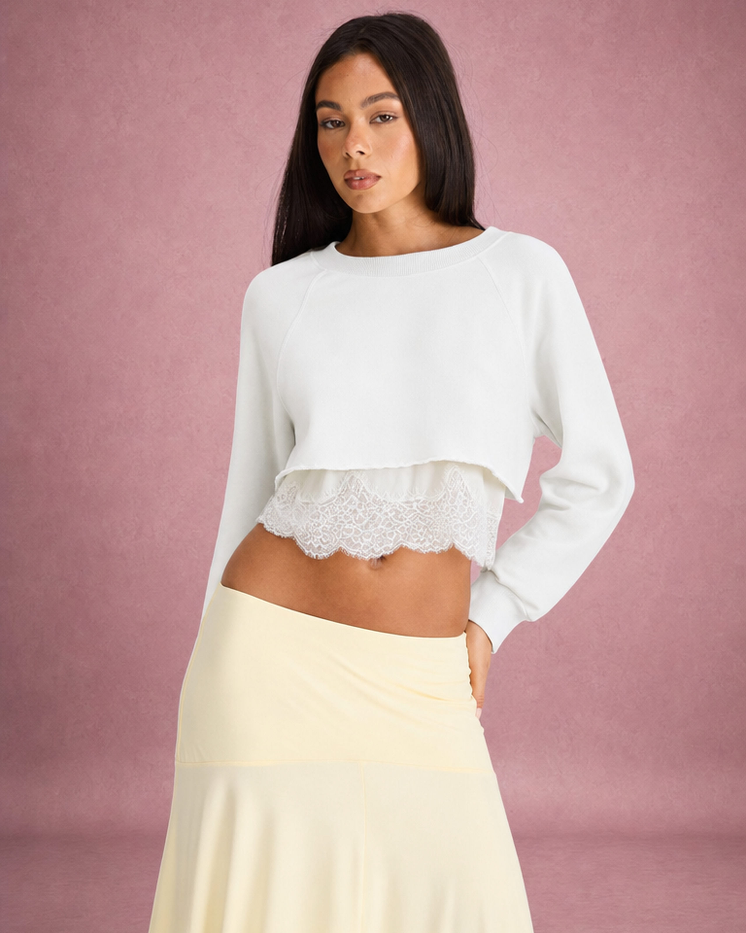 Cropped Raglan Top - Relaxed Everyday Layer