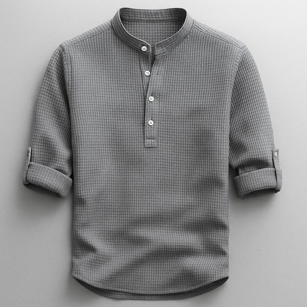 Cuffed Sleeve Shirt - Relaxed Smart Casual Essential