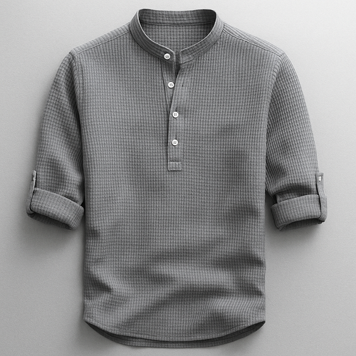 Cuffed Sleeve Shirt - Relaxed Smart Casual Essential