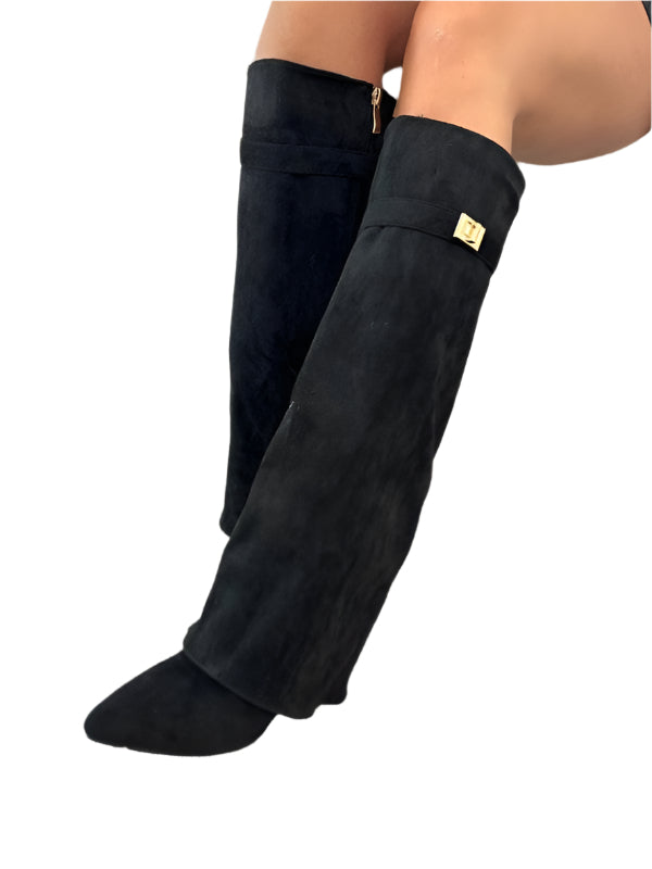 Elegant Heeled Boots in Leather – Chic & Refined Style