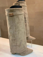 Elegant Heeled Boots in Leather – Chic & Refined Style