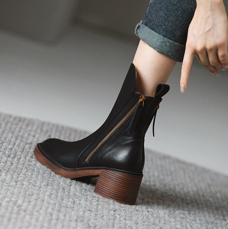 Charlotte | Women's Heeled Ankle Boots – Elegant Office & Everyday Comfort