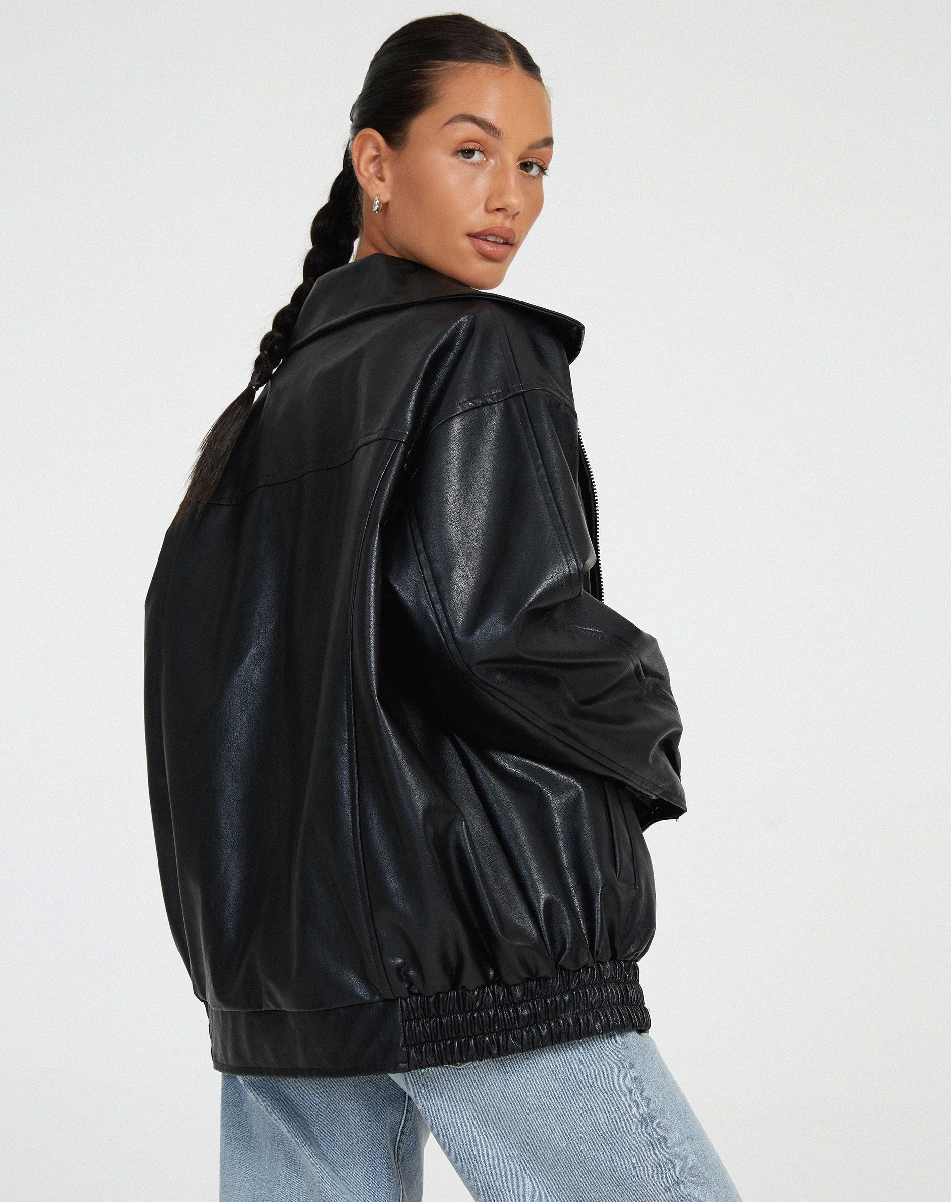 Elena | Women's Casual Leather Jacket – Stylish Biker Style Coat