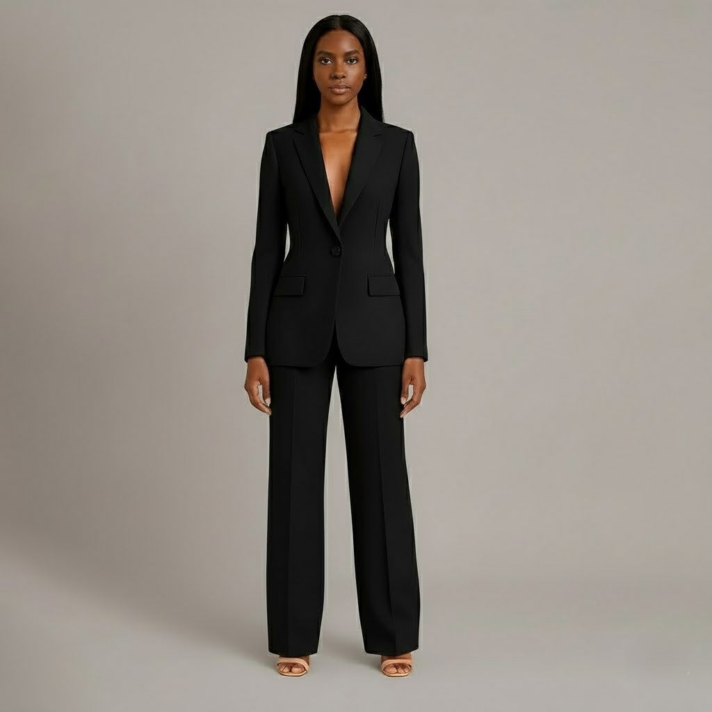 Christian Women’s Tailored Suit Set – Long Blazer