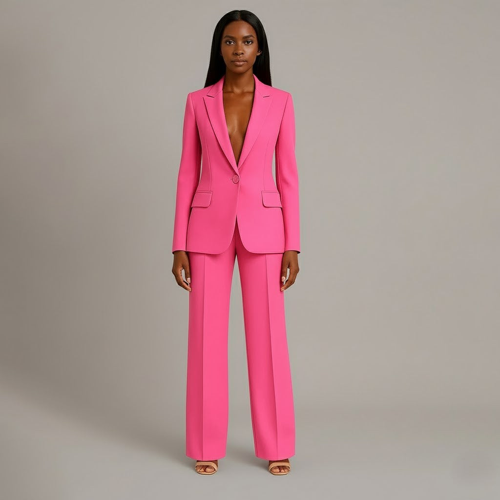 Christian Women’s Tailored Suit Set – Long Blazer