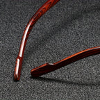 Frameless Square Sunglasses - Lightweight Contemporary Fit Minimalist Square Sunglasses for Travel and Everyday Wear