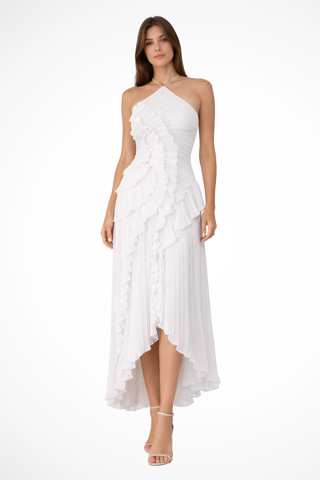 Halter Maxi Dress - Elegant Occasion Silhouette