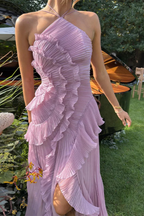 Halter Maxi Dress - Elegant Occasion Silhouette