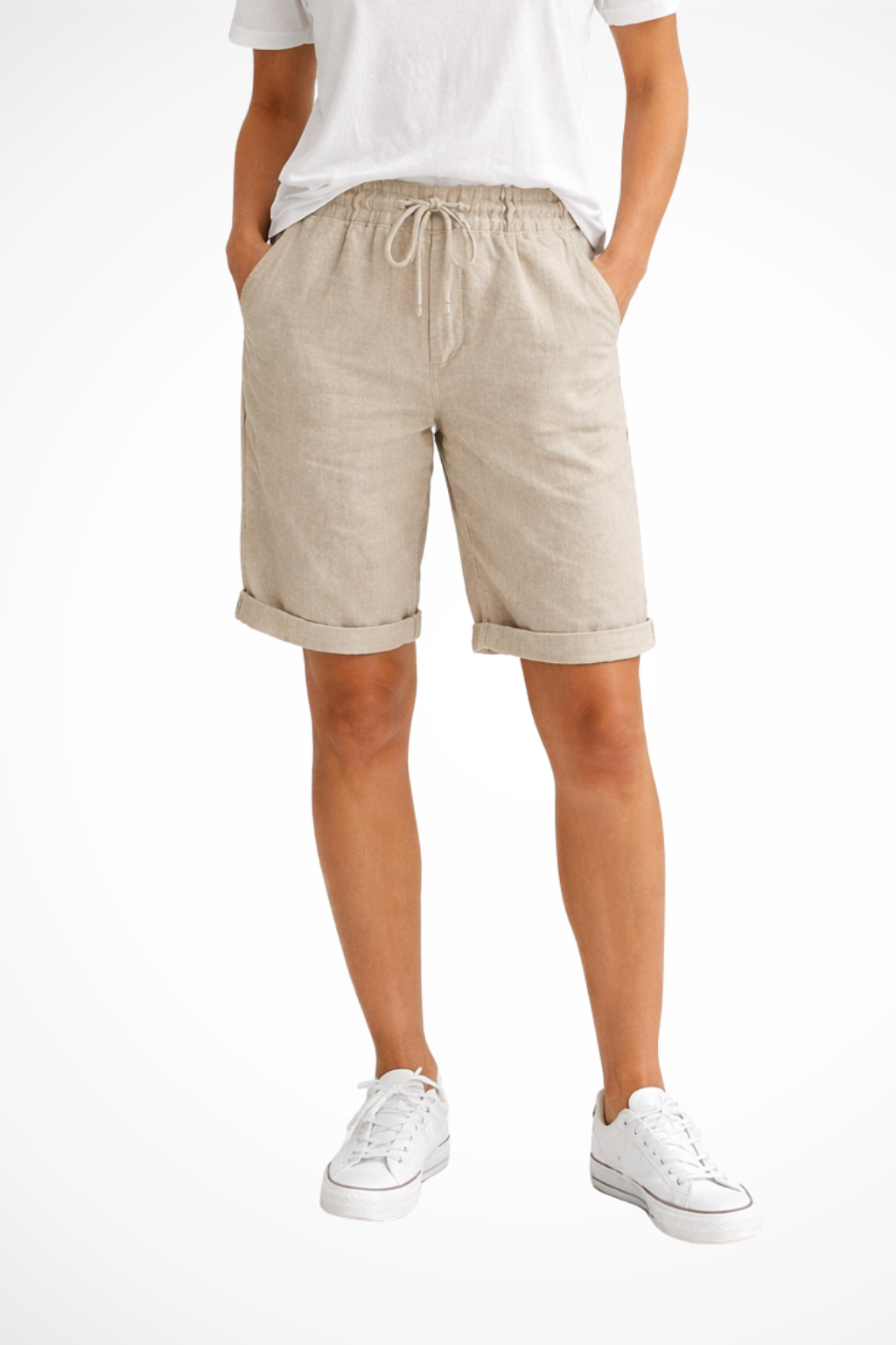 Linen Capri Trousers - Relaxed Everyday Fit