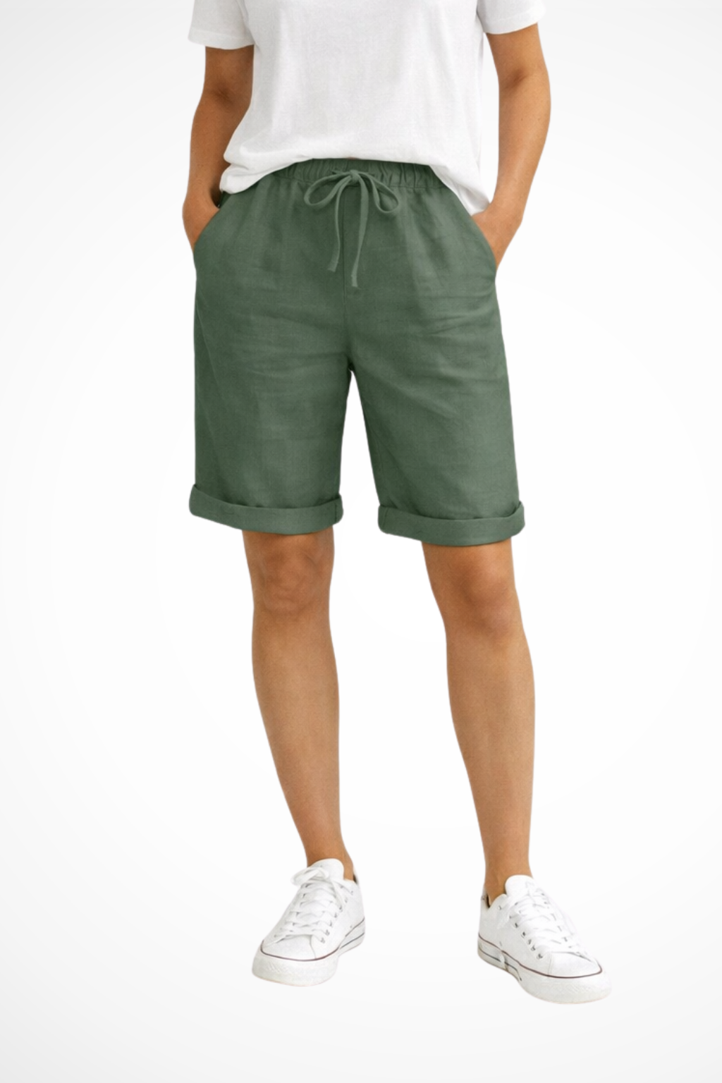 Linen Capri Trousers - Relaxed Everyday Fit