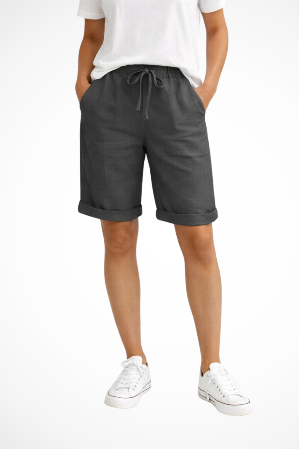 Linen Capri Trousers - Relaxed Everyday Fit