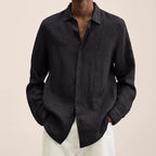 Linen Long Sleeve Shirt - Relaxed Smart Casual Essential