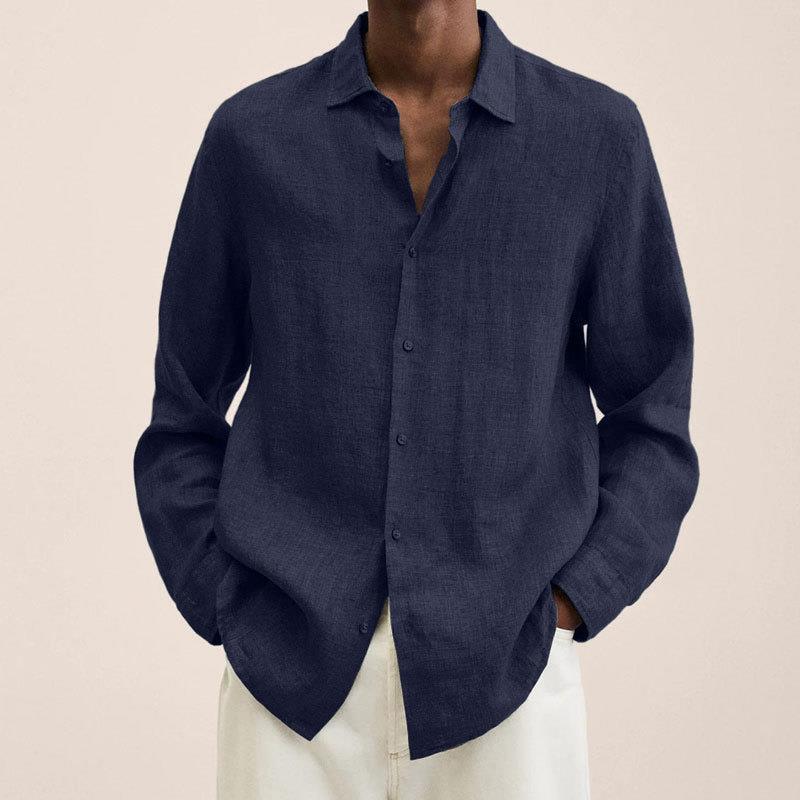 Linen Long Sleeve Shirt - Relaxed Smart Casual Essential