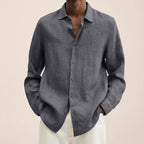 Linen Long Sleeve Shirt - Relaxed Smart Casual Essential