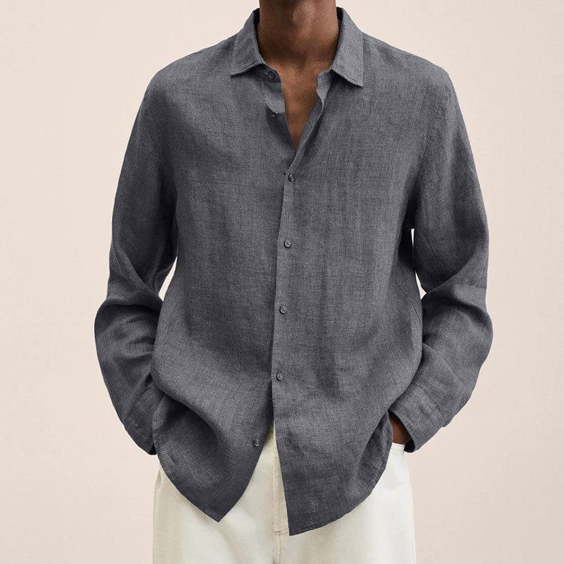 Linen Long Sleeve Shirt - Relaxed Smart Casual Essential