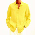 Linen Long Sleeve Shirt - Relaxed Smart Casual Essential