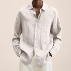 Linen Long Sleeve Shirt - Relaxed Smart Casual Essential