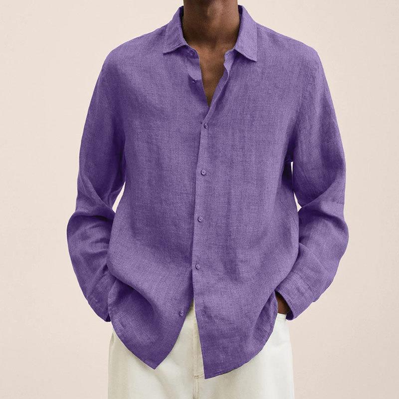 Linen Long Sleeve Shirt - Relaxed Smart Casual Essential