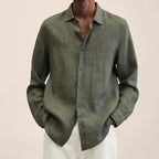 Linen Long Sleeve Shirt - Relaxed Smart Casual Essential