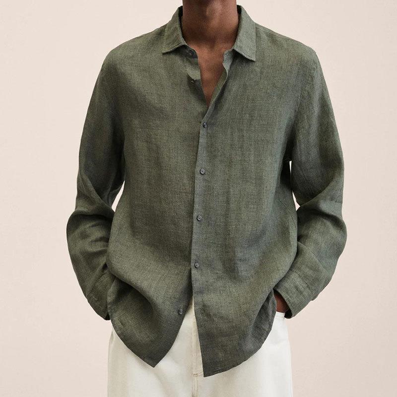 Linen Long Sleeve Shirt - Relaxed Smart Casual Essential