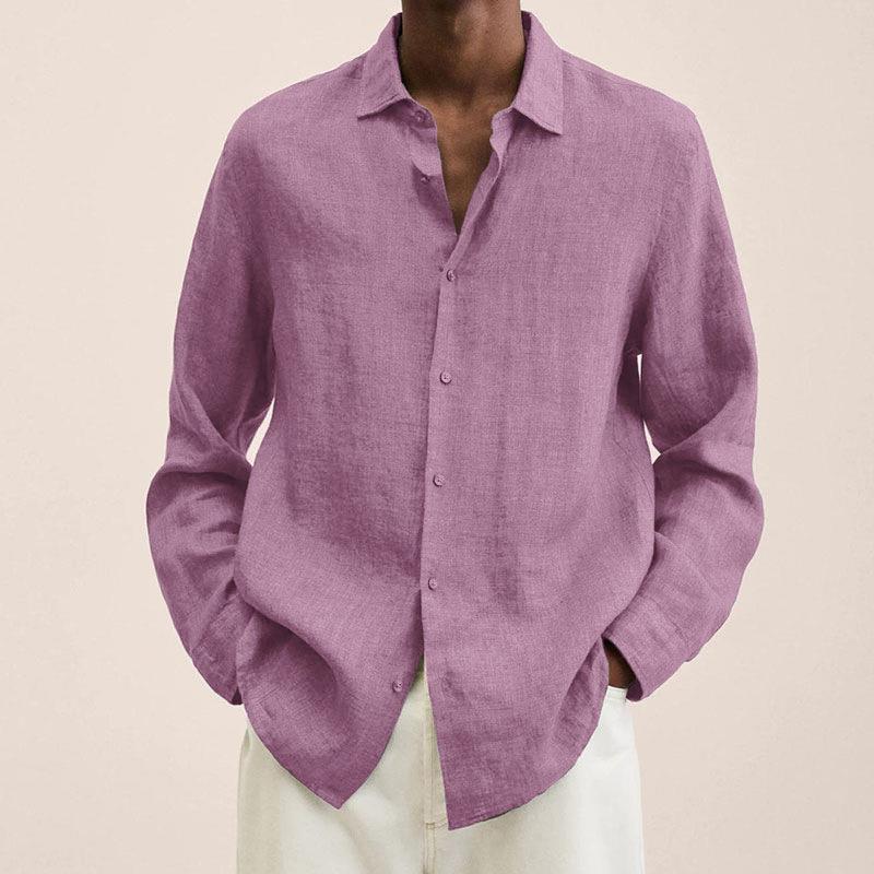 Linen Long Sleeve Shirt - Relaxed Smart Casual Essential