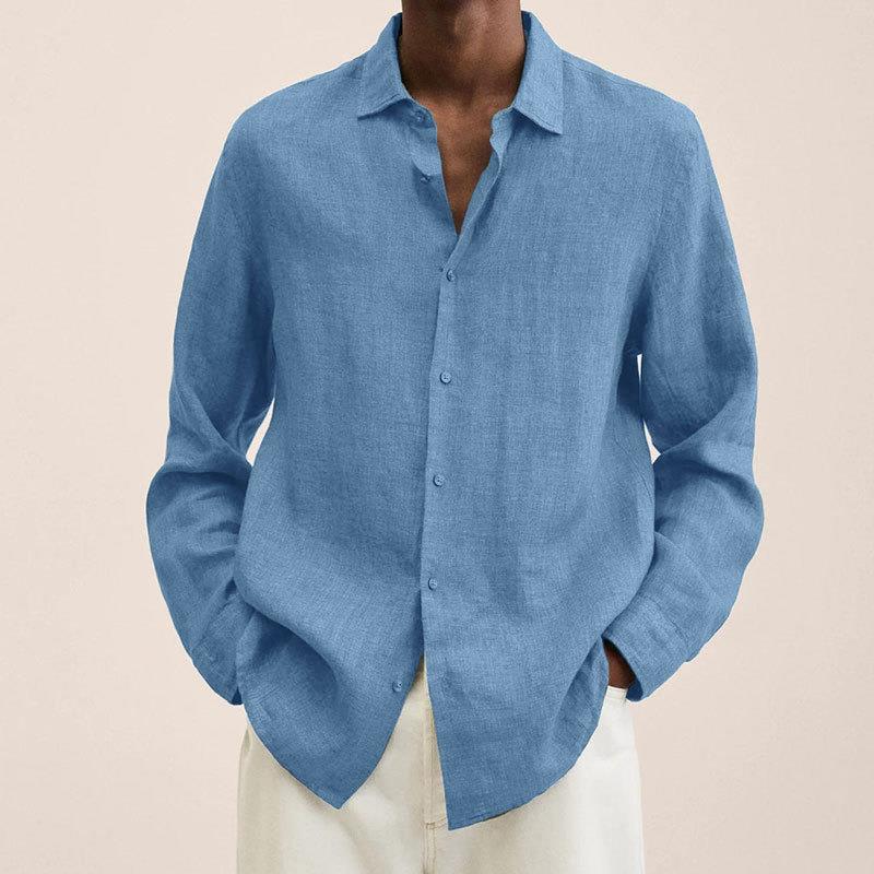 Linen Long Sleeve Shirt - Relaxed Smart Casual Essential