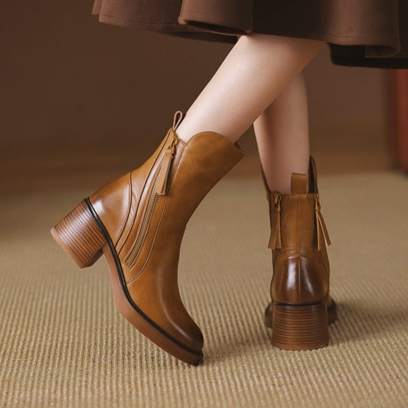 Charlotte | Women's Heeled Ankle Boots – Elegant Office & Everyday Comfort