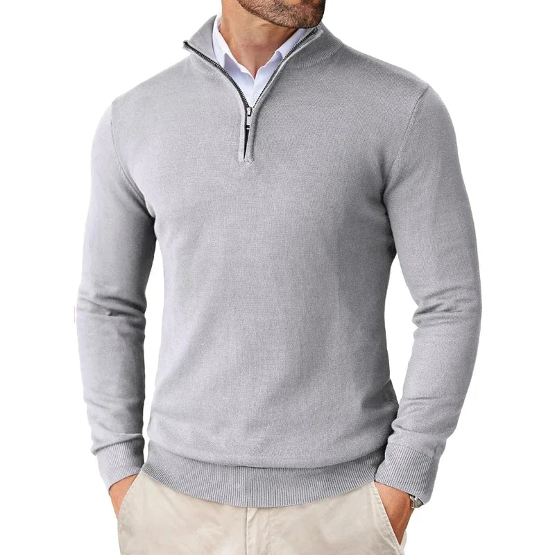Half-Zip Knit Jumper - Timeless Smart Casual Layer