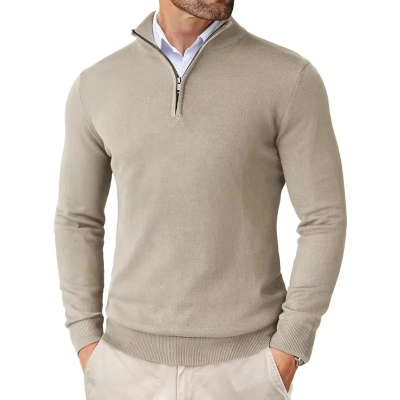 Half-Zip Knit Jumper - Timeless Smart Casual Layer