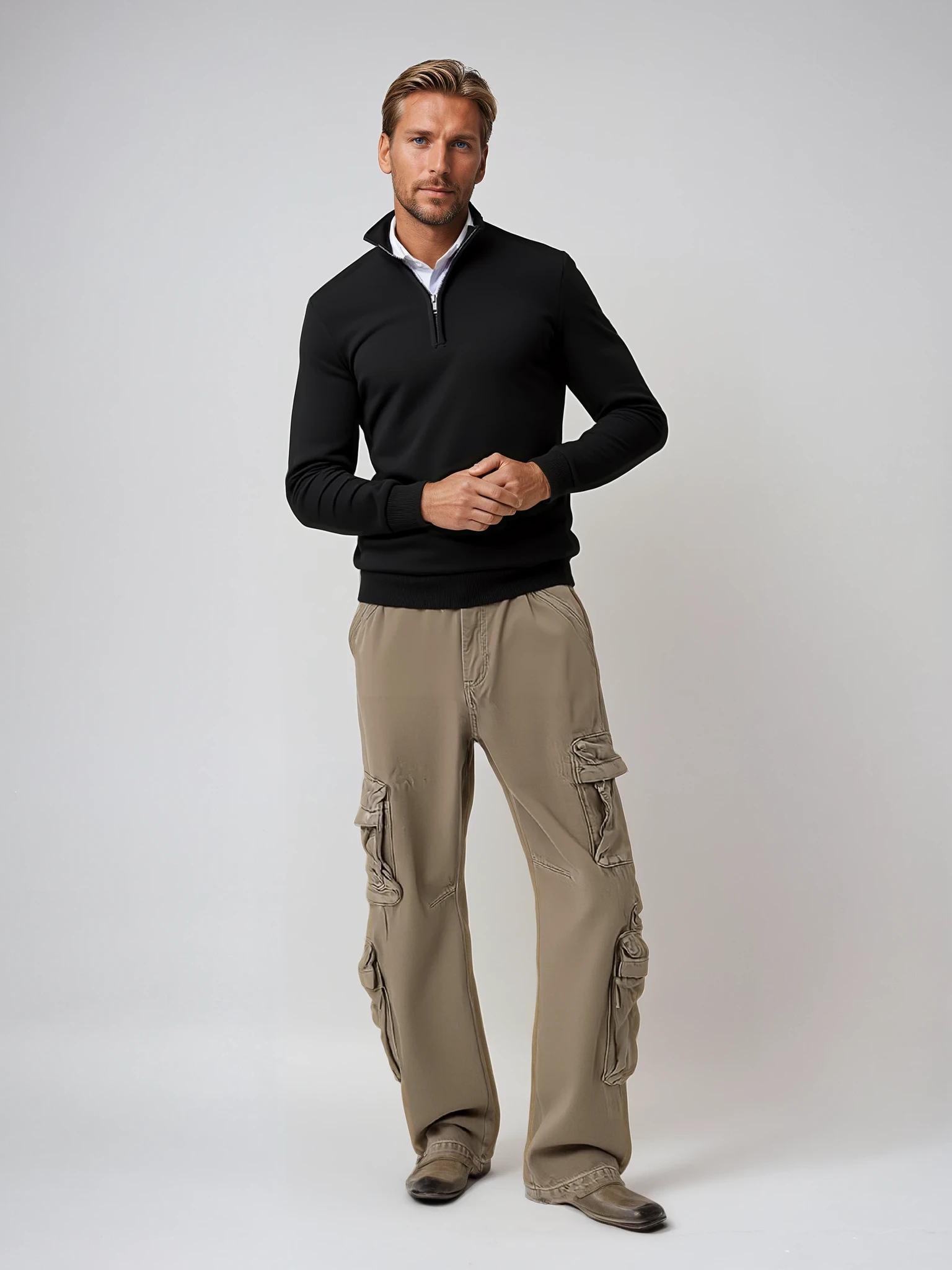 Half-Zip Knit Jumper - Timeless Smart Casual Layer