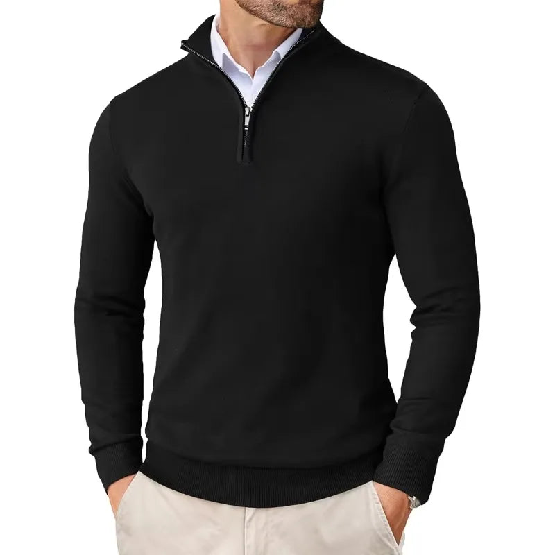 Half-Zip Knit Jumper - Timeless Smart Casual Layer