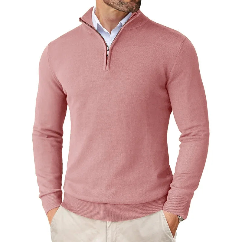 Half-Zip Knit Jumper - Timeless Smart Casual Layer