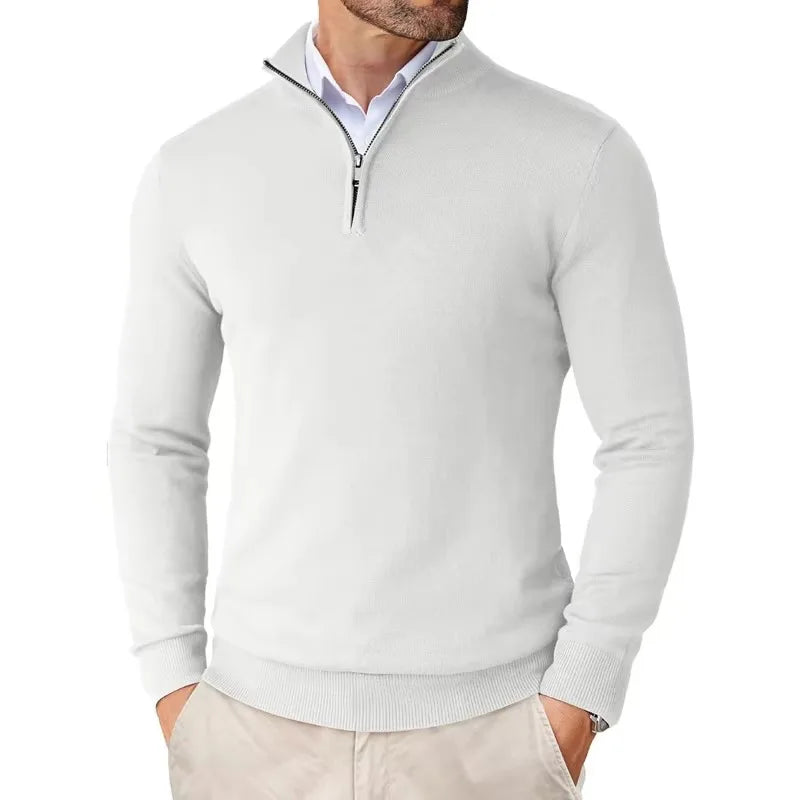 Half-Zip Knit Jumper - Timeless Smart Casual Layer