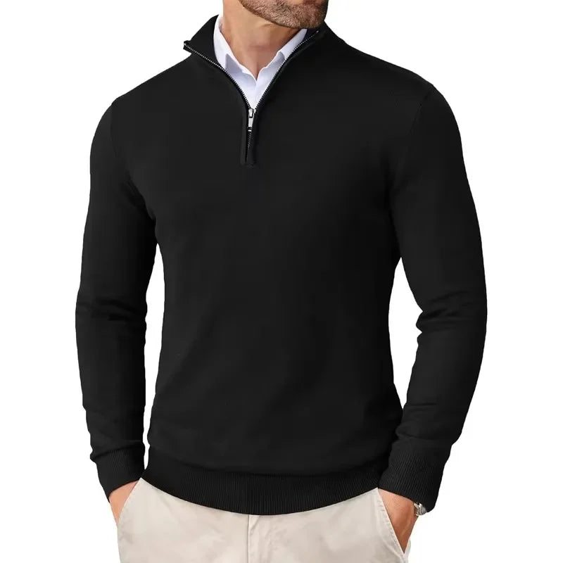 Half-Zip Knit Jumper - Timeless Smart Casual Layer