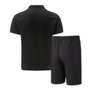 Co-Ord Set - Zip-Neck Polo Shirt & Shorts Everyday Casual Essential