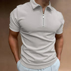 Zip-Up Polo Shirt - Modern Casual Everyday Layer