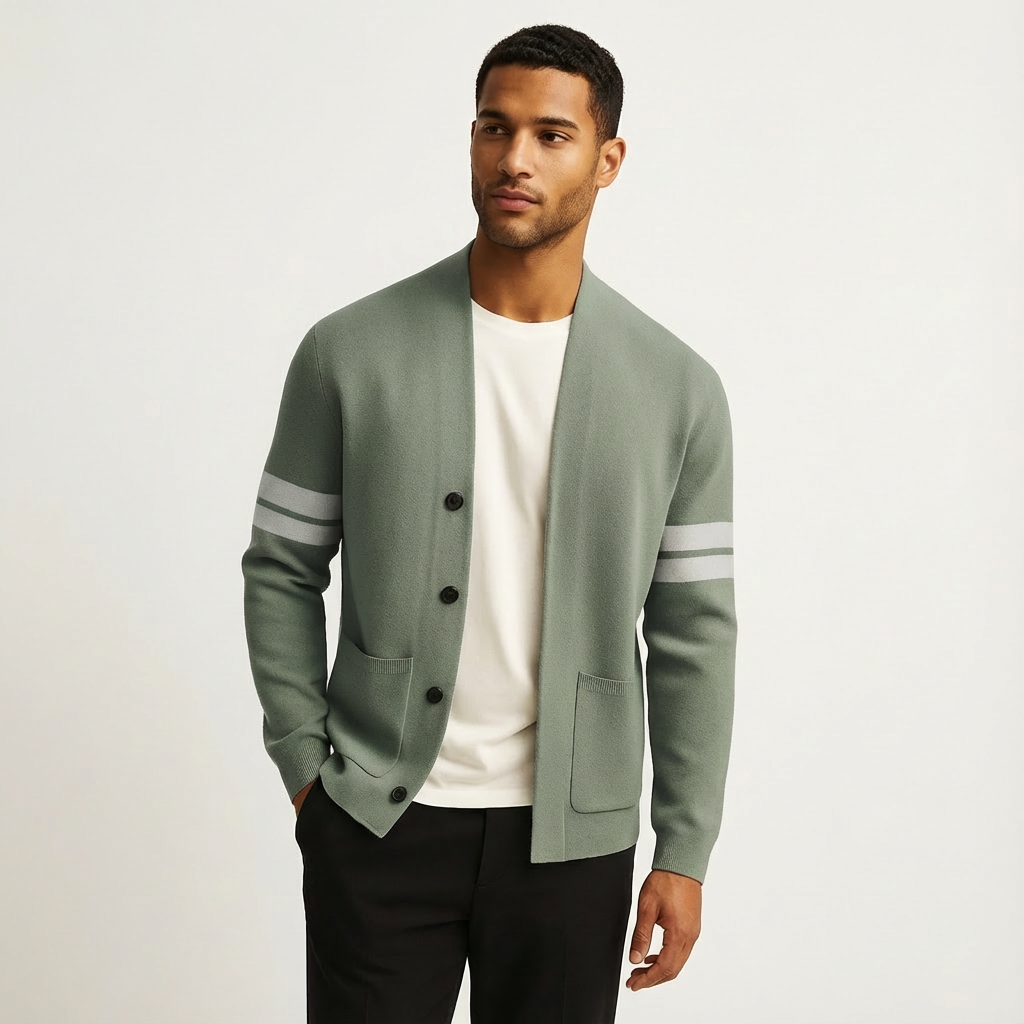 Merino Button Cardigan - Refined Layering Knit