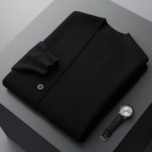 Merino Button Cardigan - Refined Layering Knit